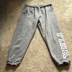 Pink Joggers gray large